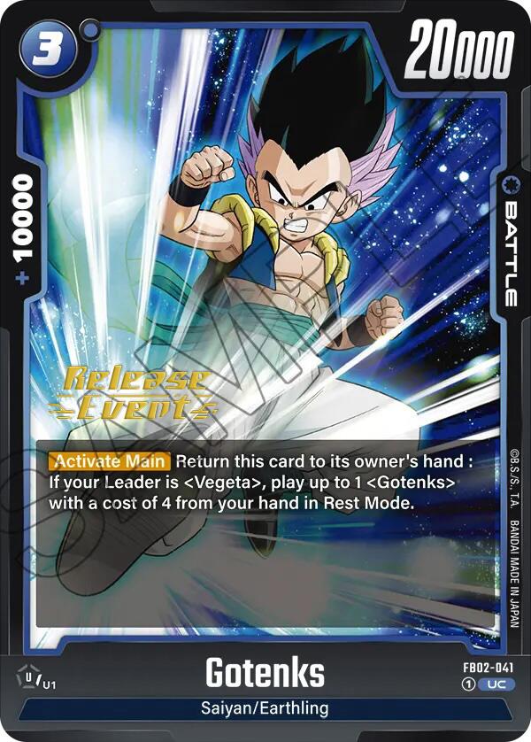 Gotenks (FB02-041) [Blazing Aura Pre-Release Cards] | Total Play
