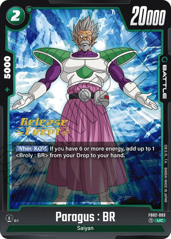 Paragus : BR [Blazing Aura Pre-Release Cards] | Total Play