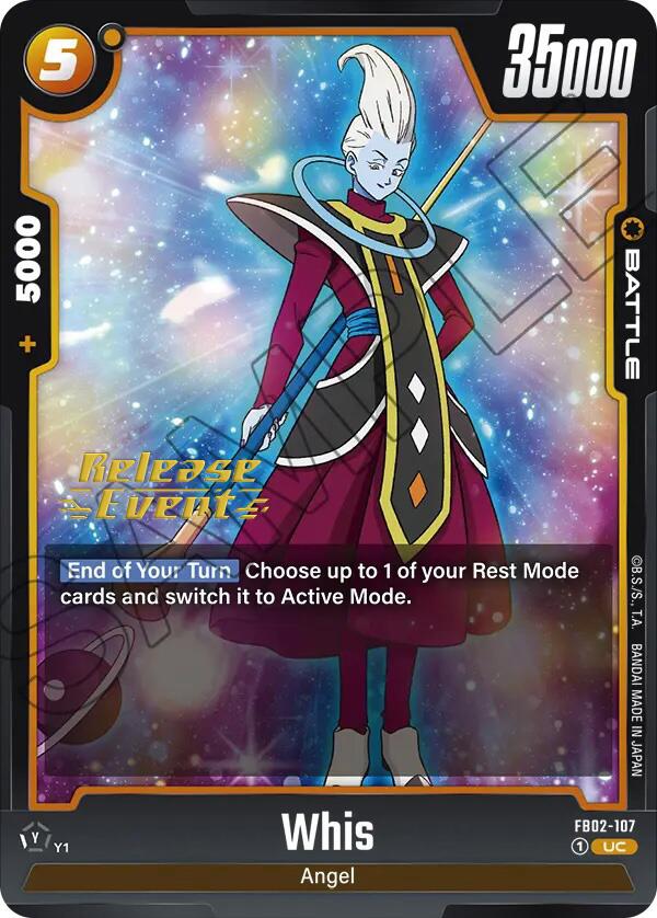 Whis (FB02-107) [Blazing Aura Pre-Release Cards] | Total Play