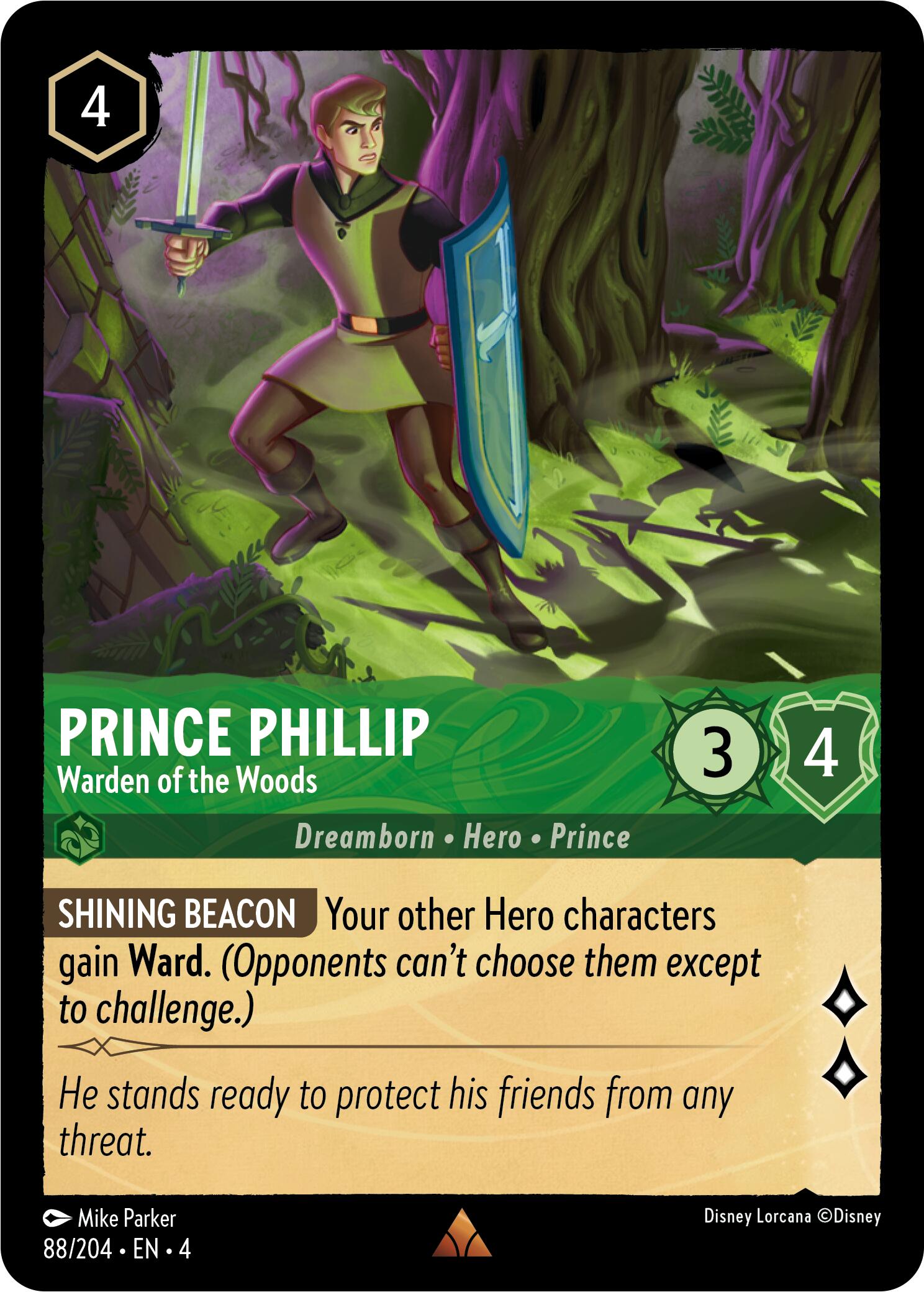 Prince Phillip - Warden of the Woods (88/204) [Ursula's Return] | Total Play