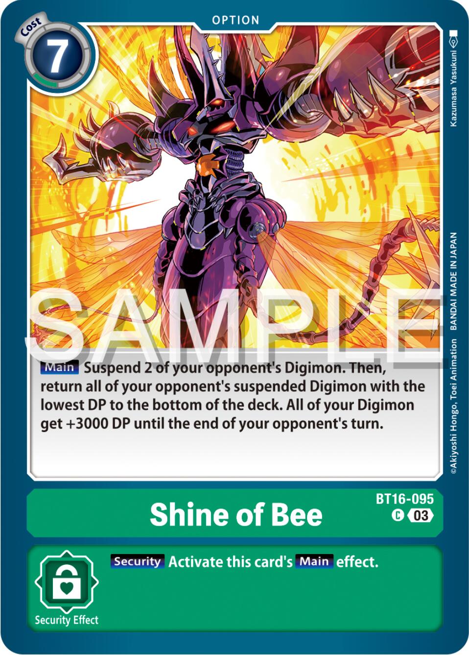Shine of Bee [BT16-095] [Beginning Observer] | Total Play