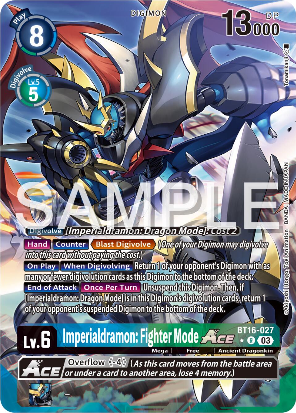 Imperialdramon: Fighter Mode Ace [BT16-027] (Alternate Art) [Beginning Observer] | Total Play
