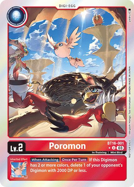 Poromon [BT16-001] (Box Promotion Pack: Beginning Observer) [Beginning Observer Promos] | Total Play