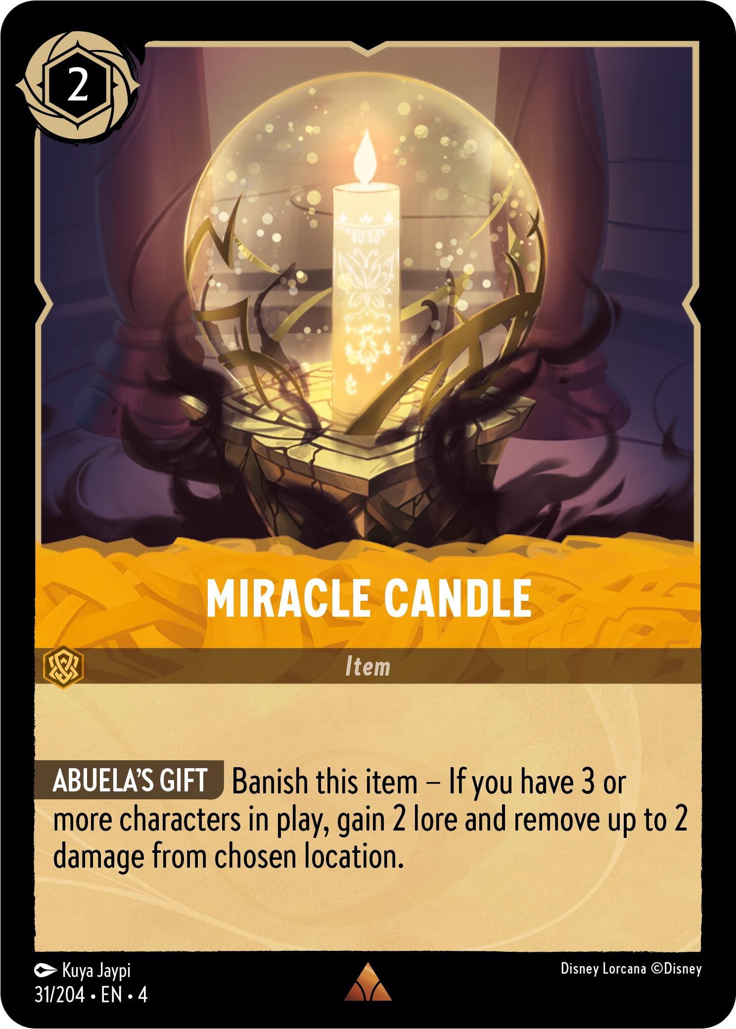 Miracle Candle (31/204) [Ursula's Return] | Total Play
