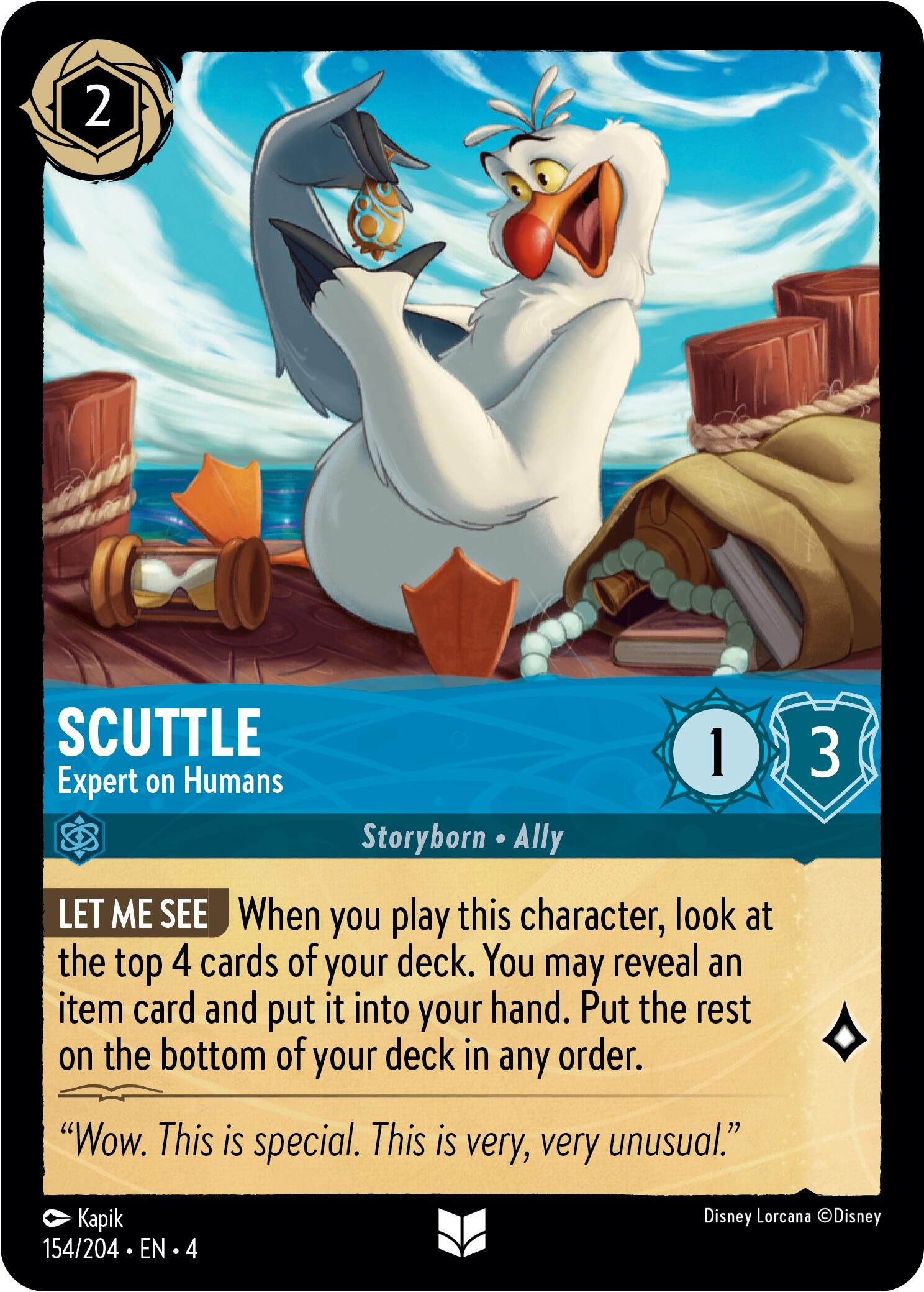 Scuttle - Expert on Humans (154/204) [Ursula's Return] | Total Play