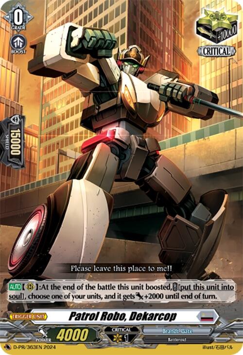 Patrol Robo, Dekarcop (D-PR/363EN) [D Promo Cards] | Total Play