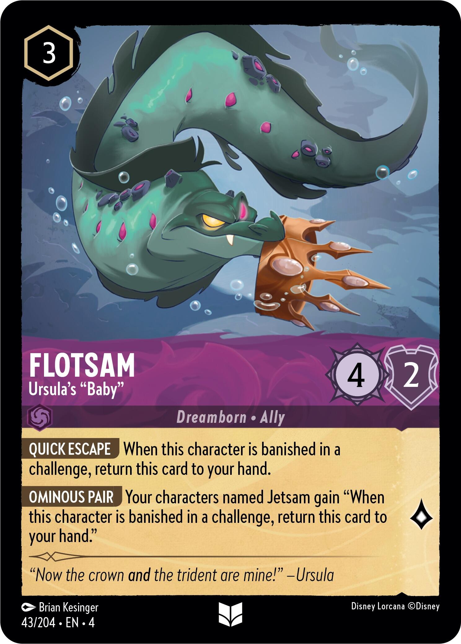 Flotsam - Ursula's "Baby" (43/204) [Ursula's Return] | Total Play