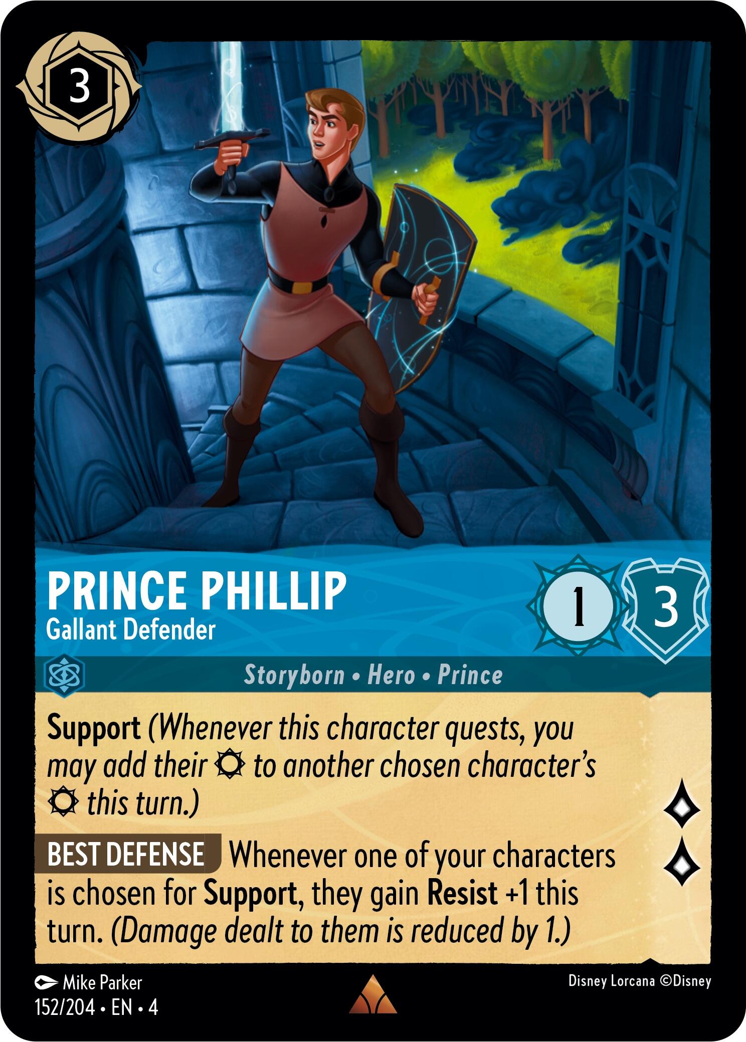 Prince Phillip - Gallant Defender (152/204) [Ursula's Return] | Total Play