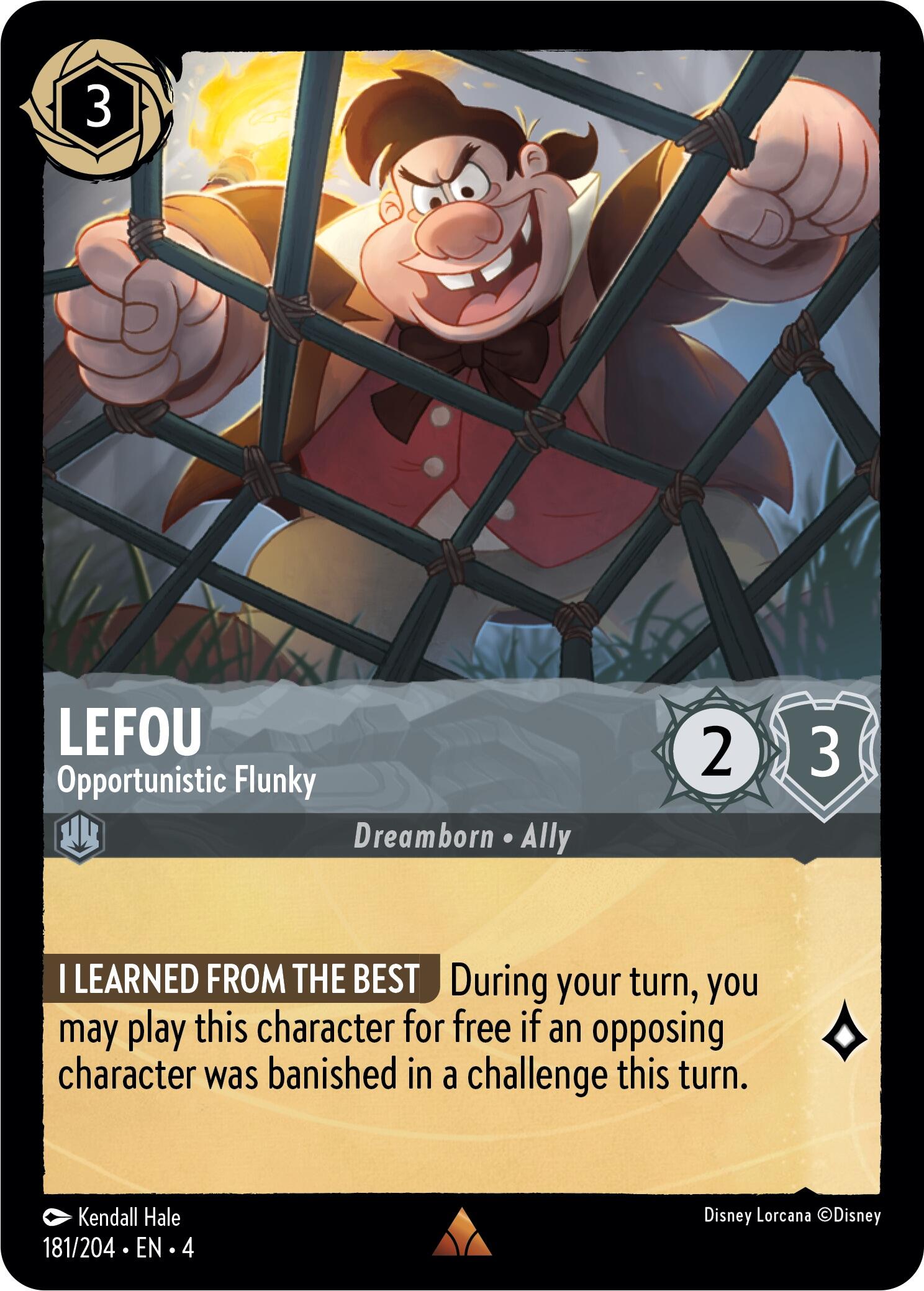 LeFou - Opportunistic Flunky (181/204) [Ursula's Return] | Total Play