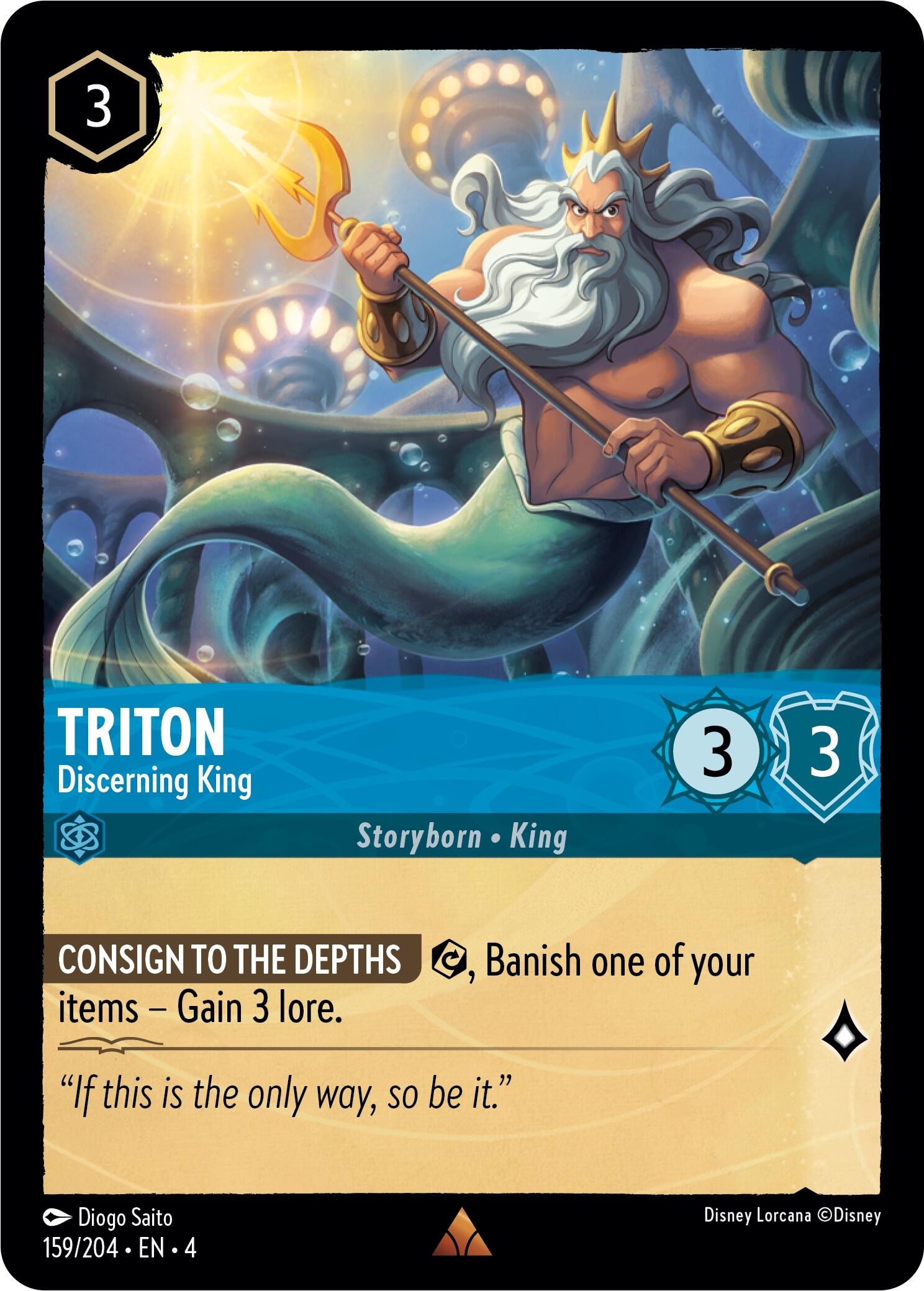 Triton - Discerning King (159/204) [Ursula's Return] | Total Play