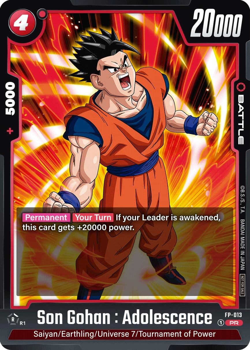 Son Gohan : Adolescence (FP-013) [Fusion World Promotion Cards] | Total Play