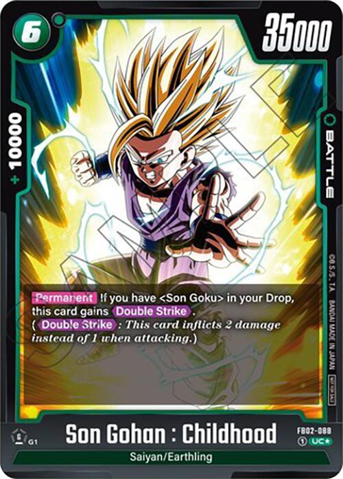 Son Gohan : Childhood (FB02-088) (Tournament Pack 02) [Fusion World Tournament Cards] | Total Play