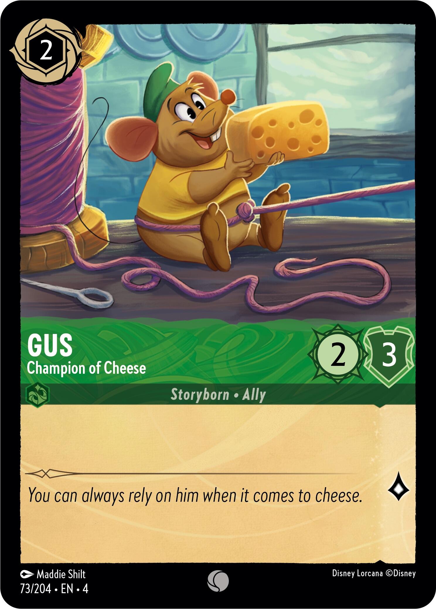 Gus - Champion of Cheese (73/204) [Ursula's Return] | Total Play