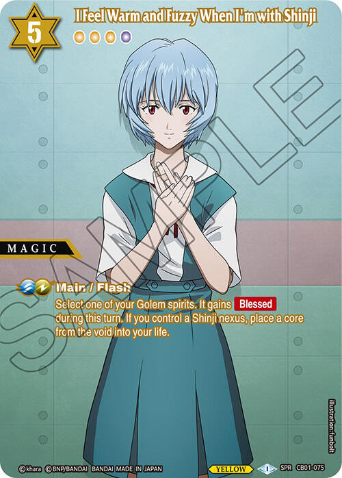 I Feel Warm and Fuzzy When I'm with Shinji (SPR) (CB01-075) [Collaboration Booster 01: Halo of Awakening] | Total Play