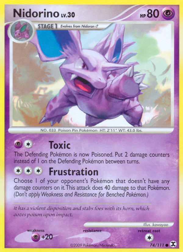 Nidorino (74/111) [Platinum: Rising Rivals] | Total Play