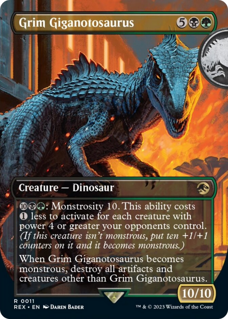 Grim Giganotosaurus (Borderless) [Jurassic World Collection] | Total Play