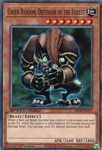 Green Baboon, Defender of the Forest [SBCB-EN053] Common | Total Play