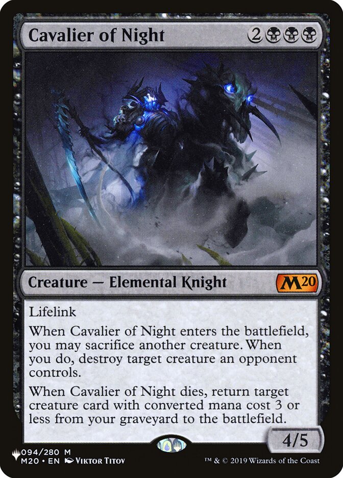 Cavalier of Night [The List] | Total Play