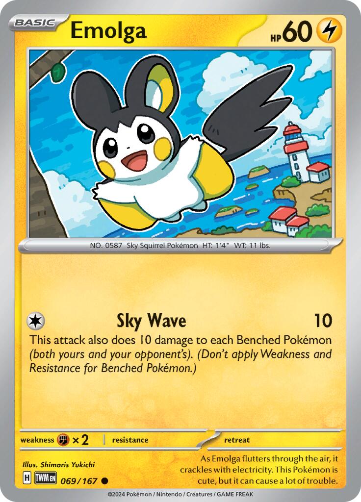 Emolga (069/167) [Scarlet & Violet: Twilight Masquerade] | Total Play