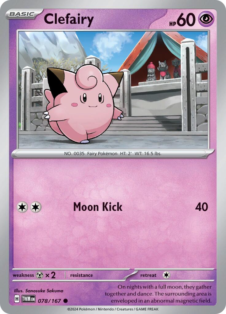 Clefairy (078/167) [Scarlet & Violet: Twilight Masquerade] | Total Play