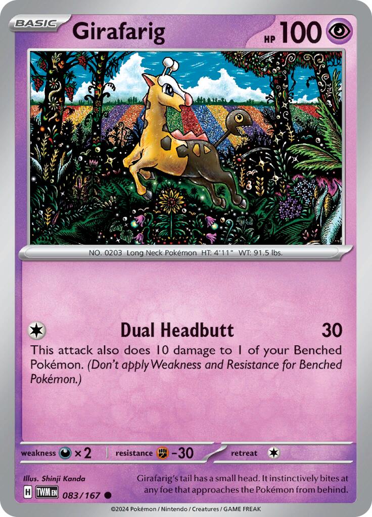 Girafarig (083/167) [Scarlet & Violet: Twilight Masquerade] | Total Play