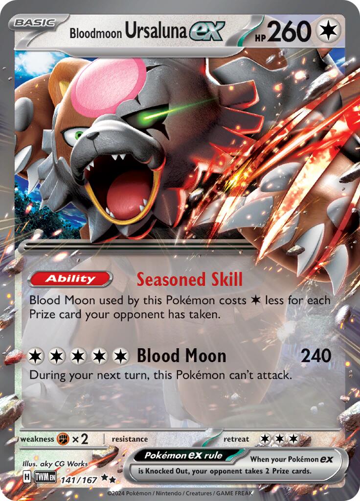 Bloodmoon Ursaluna ex (141/167) [Scarlet & Violet: Twilight Masquerade] | Total Play