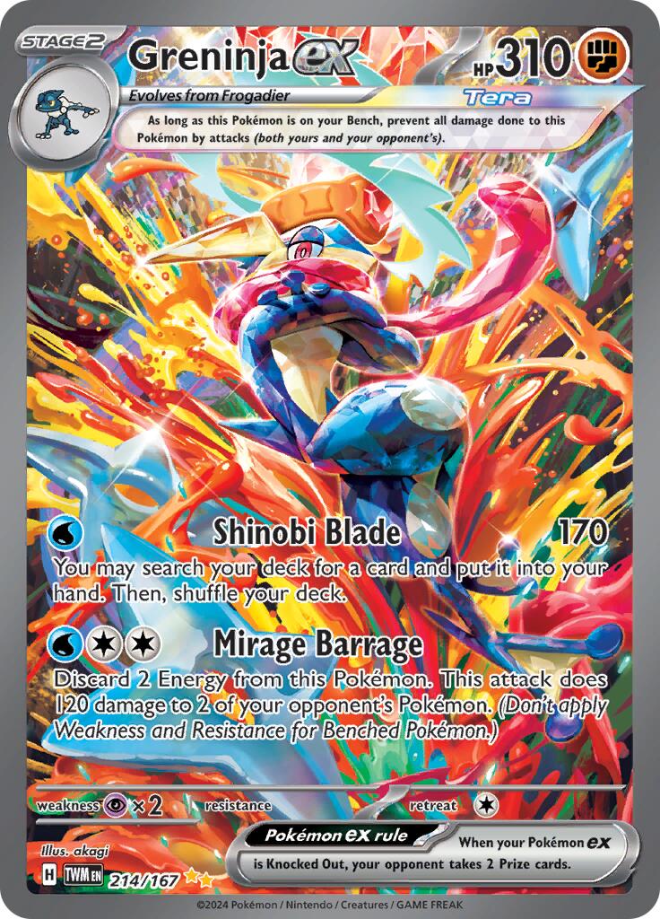 Greninja ex (214/167) [Scarlet & Violet: Twilight Masquerade] | Total Play