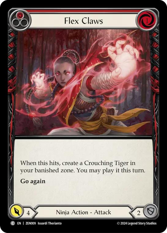 Flex Claws (Red) [ZEN009] (Part the Mistveil Zen Blitz Deck) | Total Play