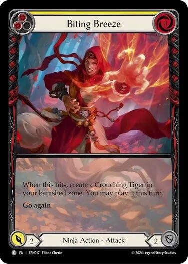 Biting Breeze (Yellow) [ZEN017] (Part the Mistveil Zen Blitz Deck) | Total Play