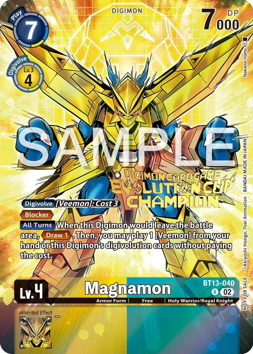 Magnamon [BT13-040] (2024 Evolution Cup Champion) [Versus Royal Knights Booster Promos] | Total Play