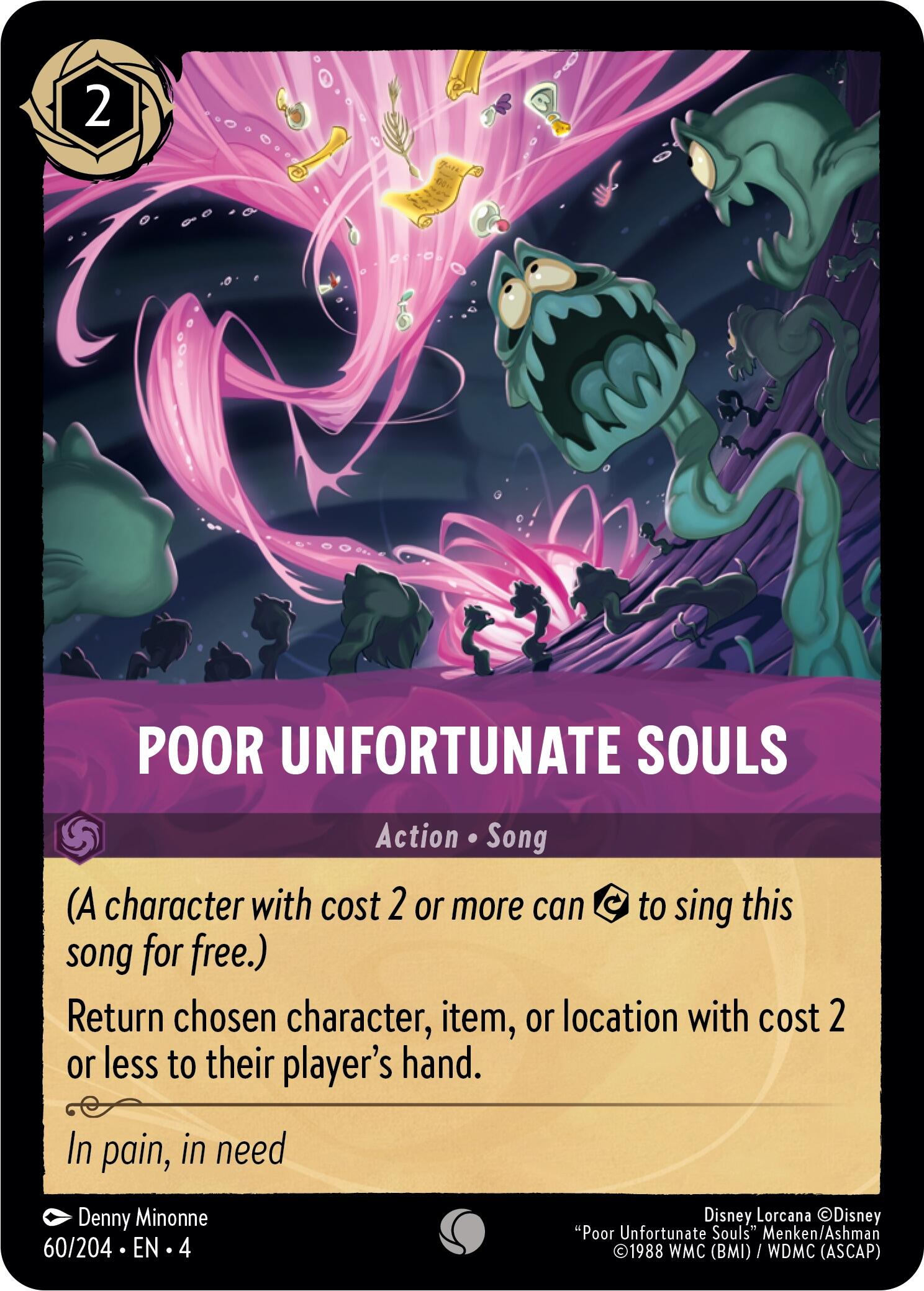Poor Unfortunate Souls (60/204) [Ursula's Return] | Total Play