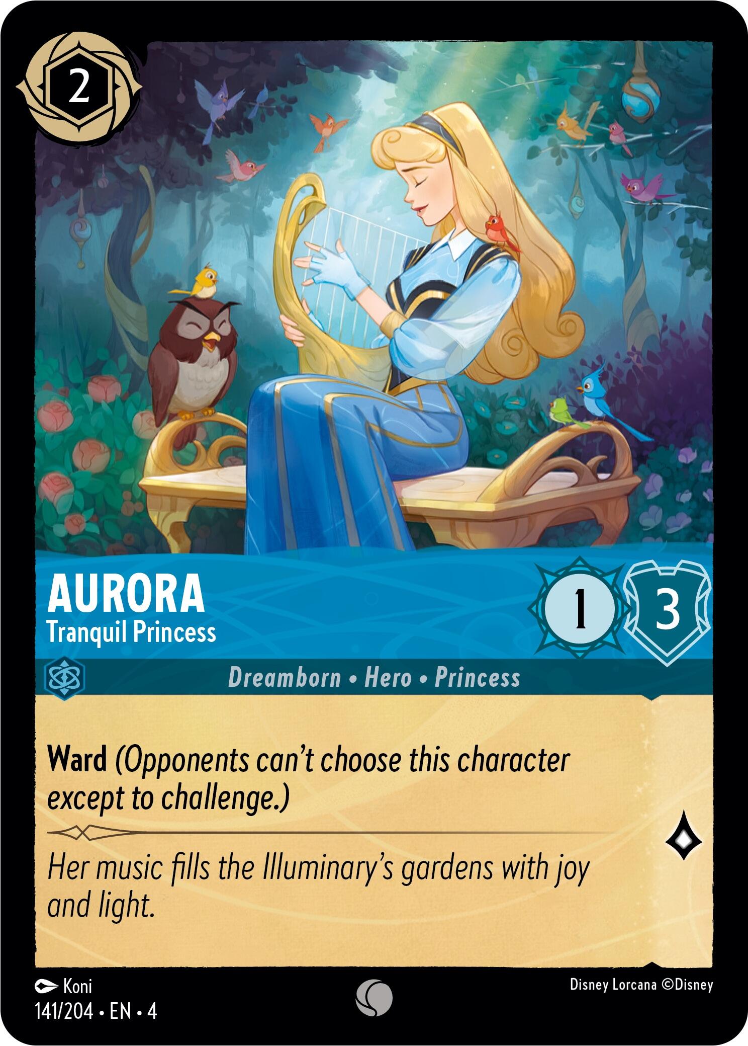Aurora - Tranquil Princess (141/204) [Ursula's Return] | Total Play