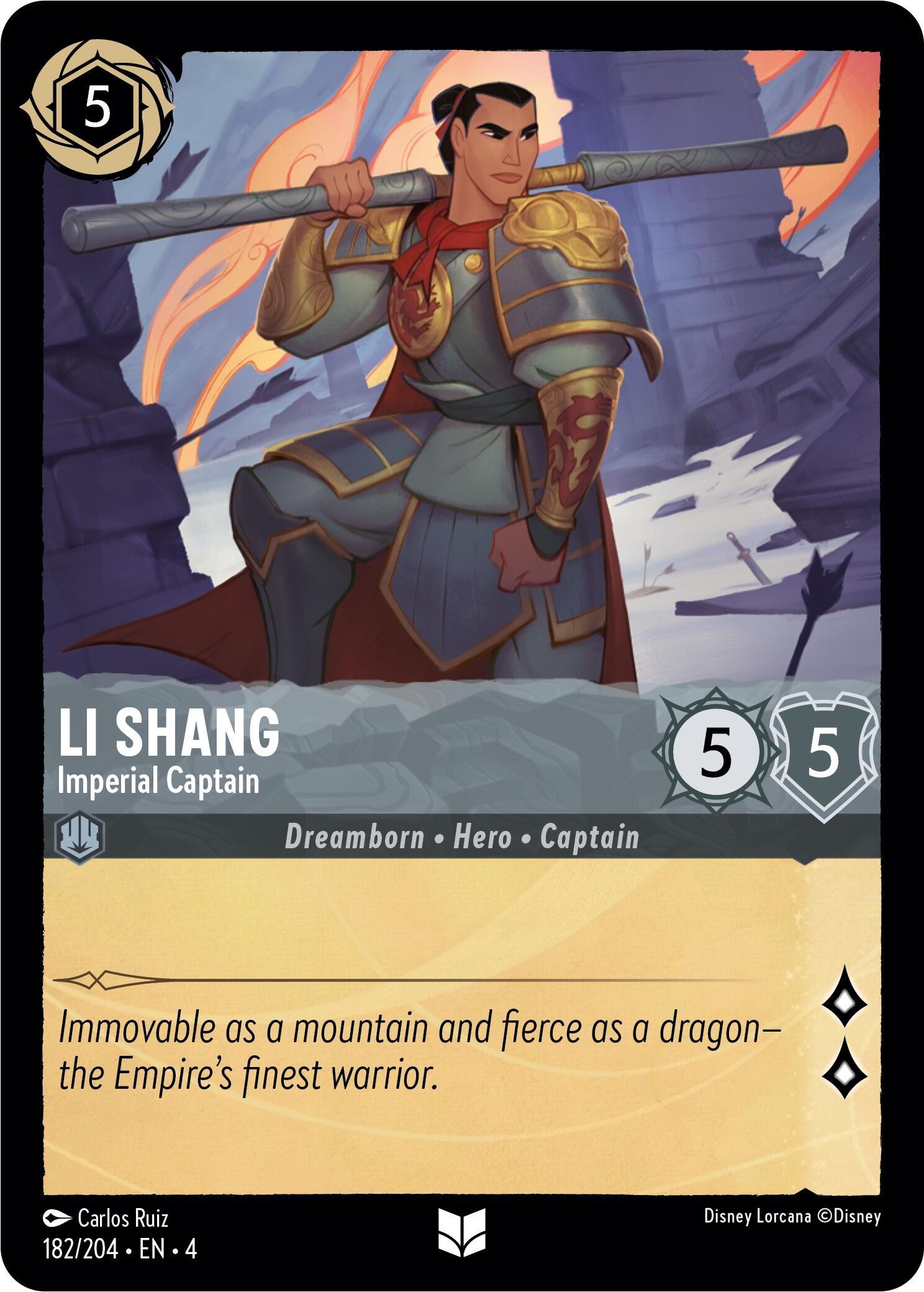 Li Shang - Imperial Captain (182/204) [Ursula's Return] | Total Play