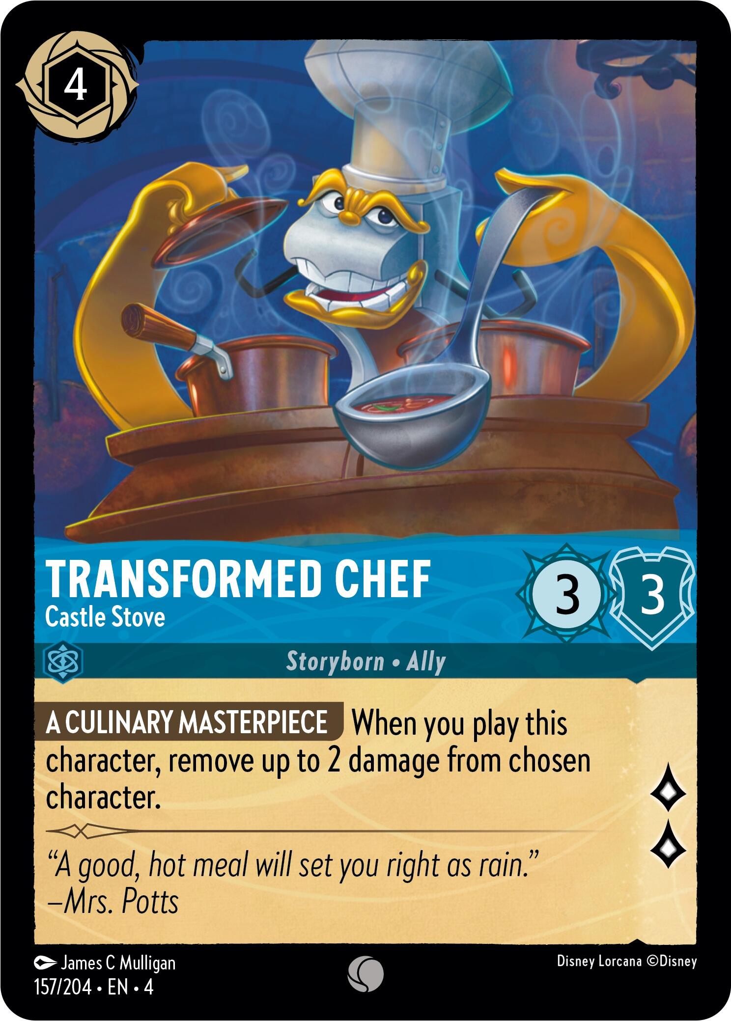 Transformed Chef - Castle Stove (157/204) [Ursula's Return] | Total Play