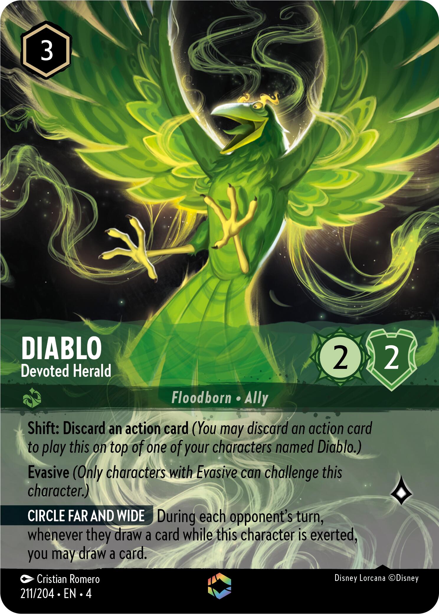 Diablo - Devoted Herald (Enchanted) (211/204) [Ursula's Return] | Total Play