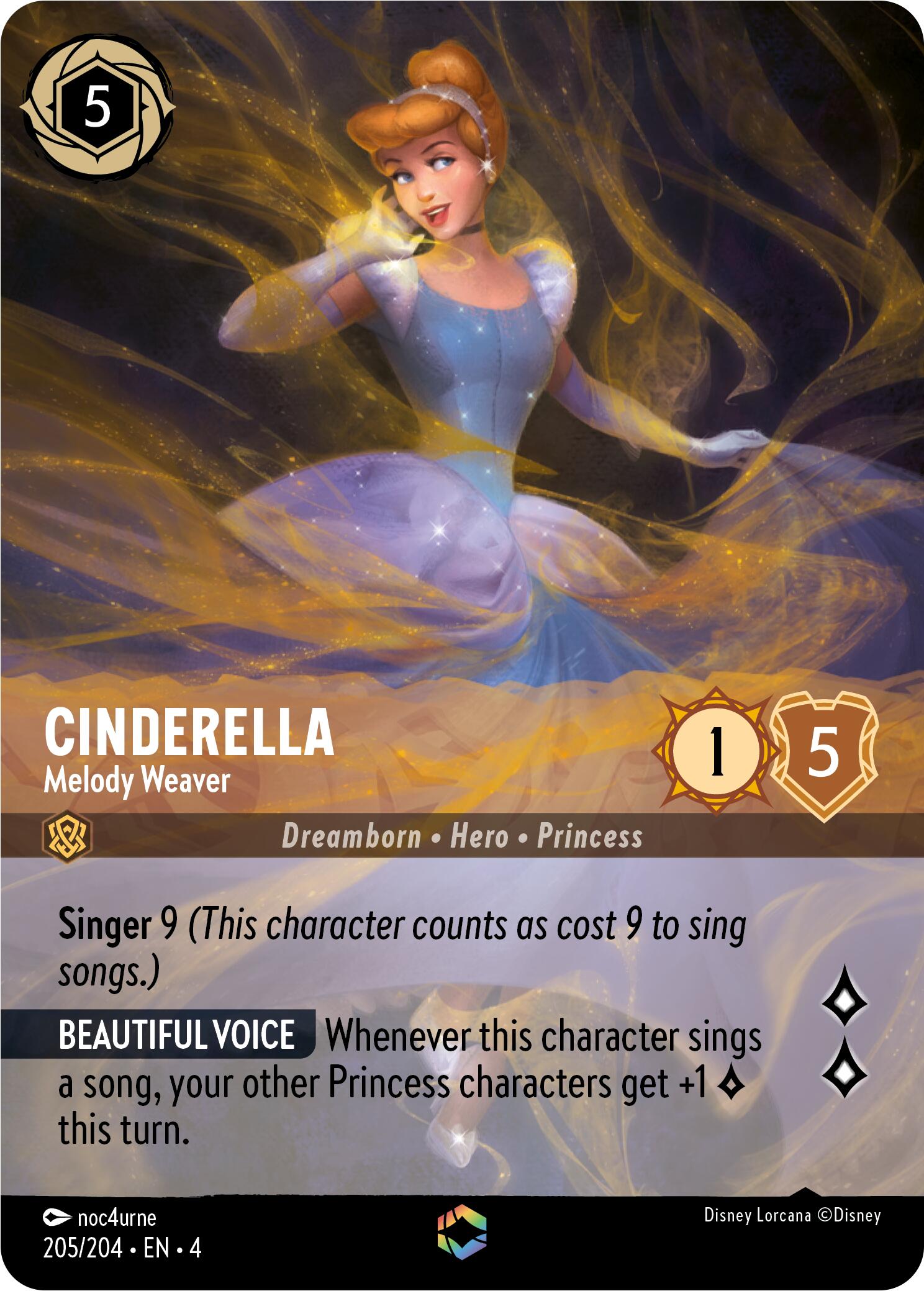 Cinderella - Melody Weaver (Enchanted) (205/204) [Ursula's Return] | Total Play