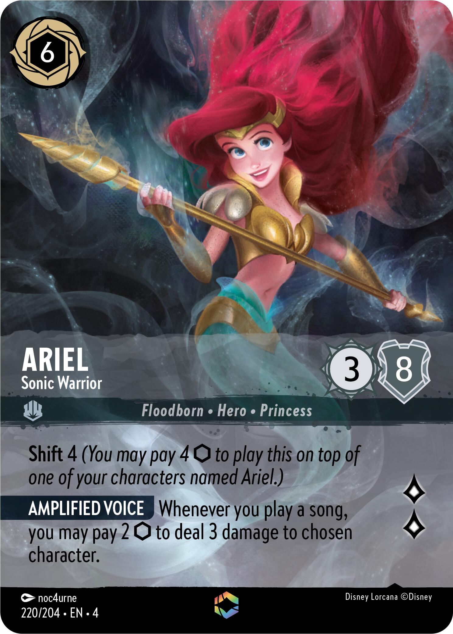Ariel - Sonic Warrior (Enchanted) (220/204) [Ursula's Return] | Total Play