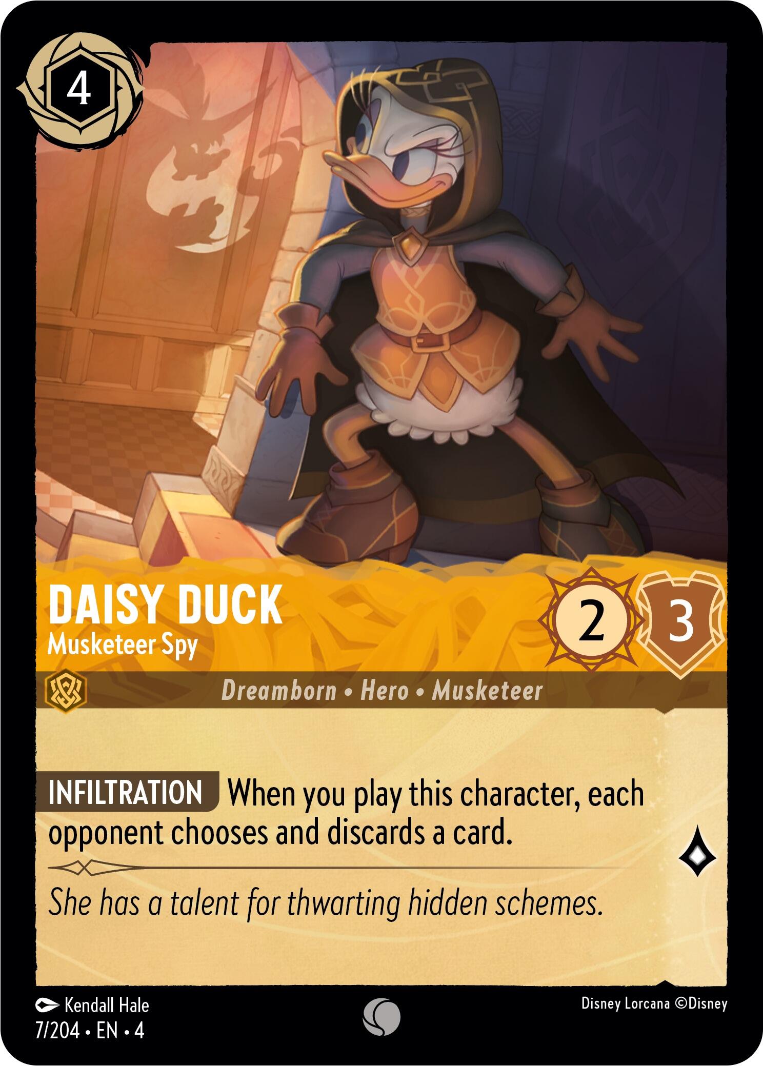 Daisy Duck - Musketeer Spy (7/204) [Ursula's Return] | Total Play