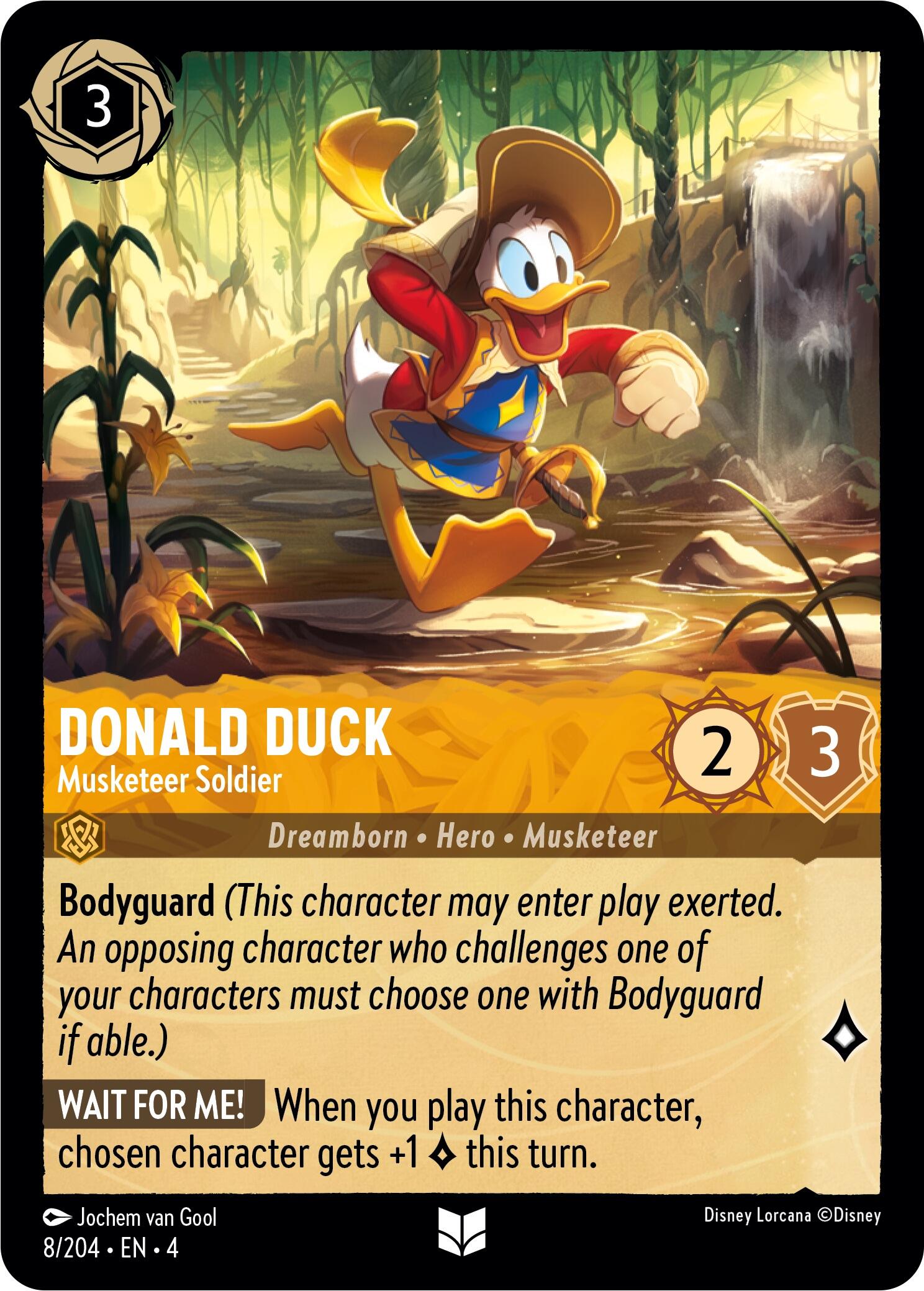 Donald Duck - Musketeer Soldier (8/204) [Ursula's Return] | Total Play