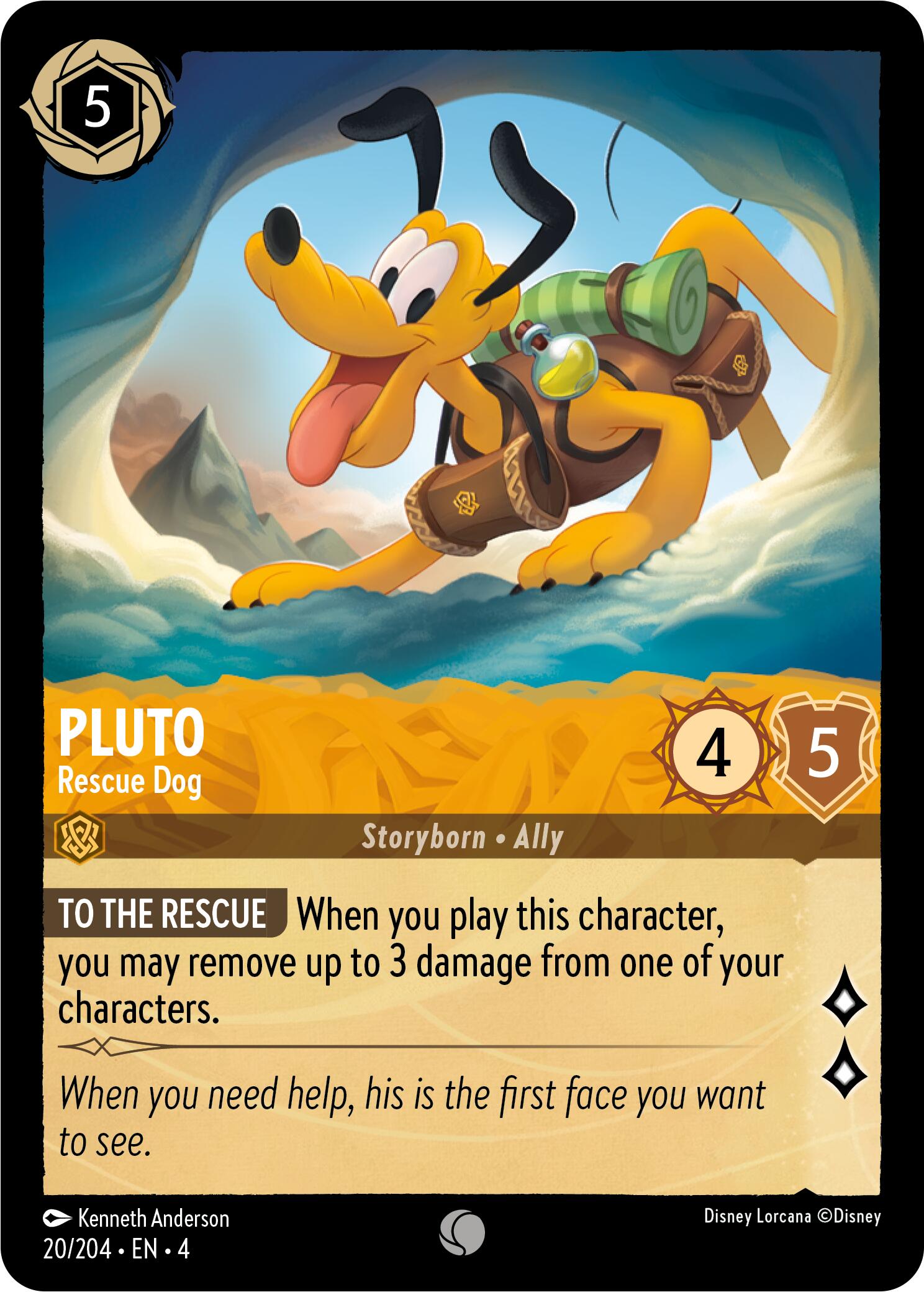 Pluto - Rescue Dog (20/204) [Ursula's Return] | Total Play