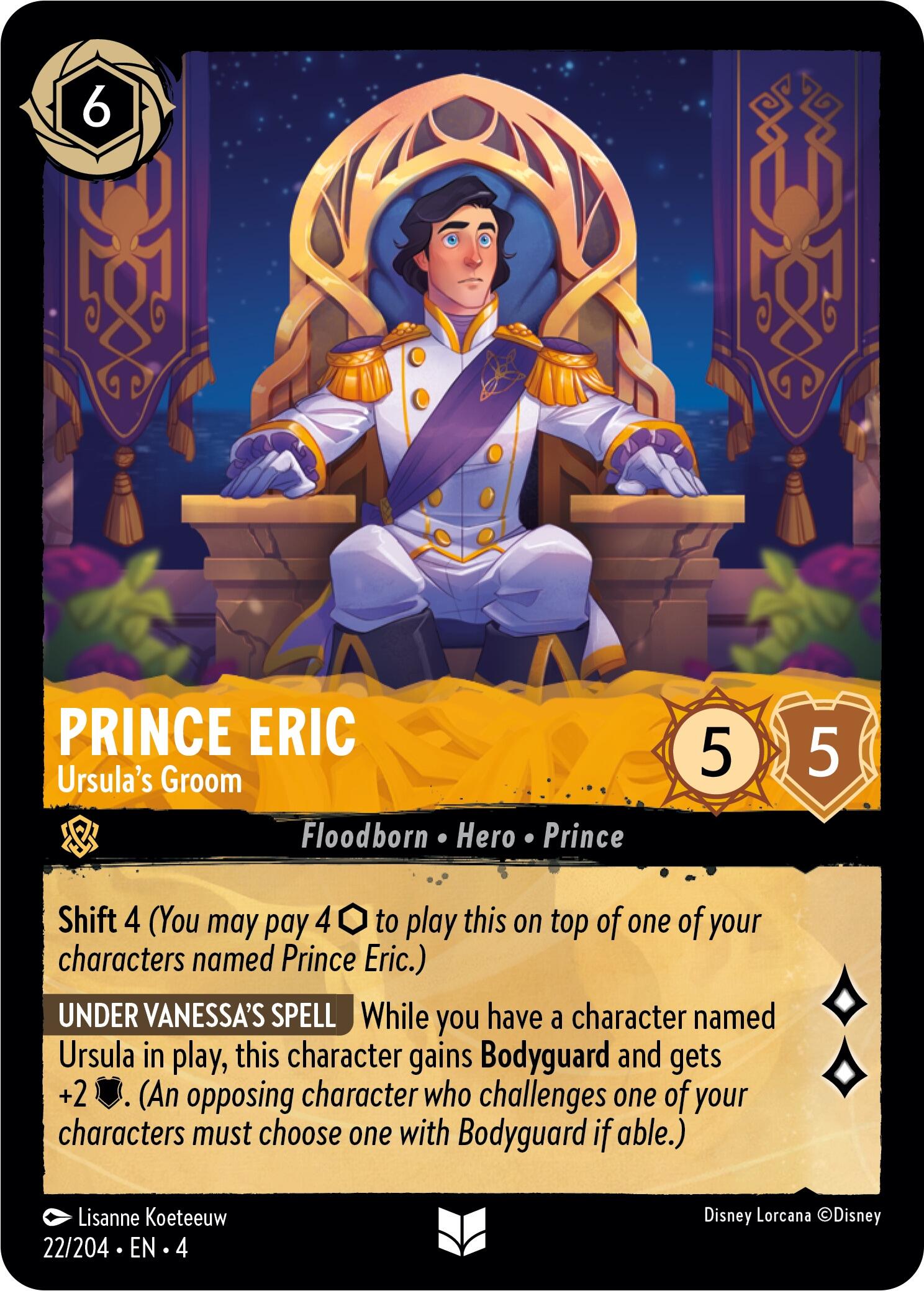 Prince Eric - Ursula's Groom (22/204) [Ursula's Return] | Total Play