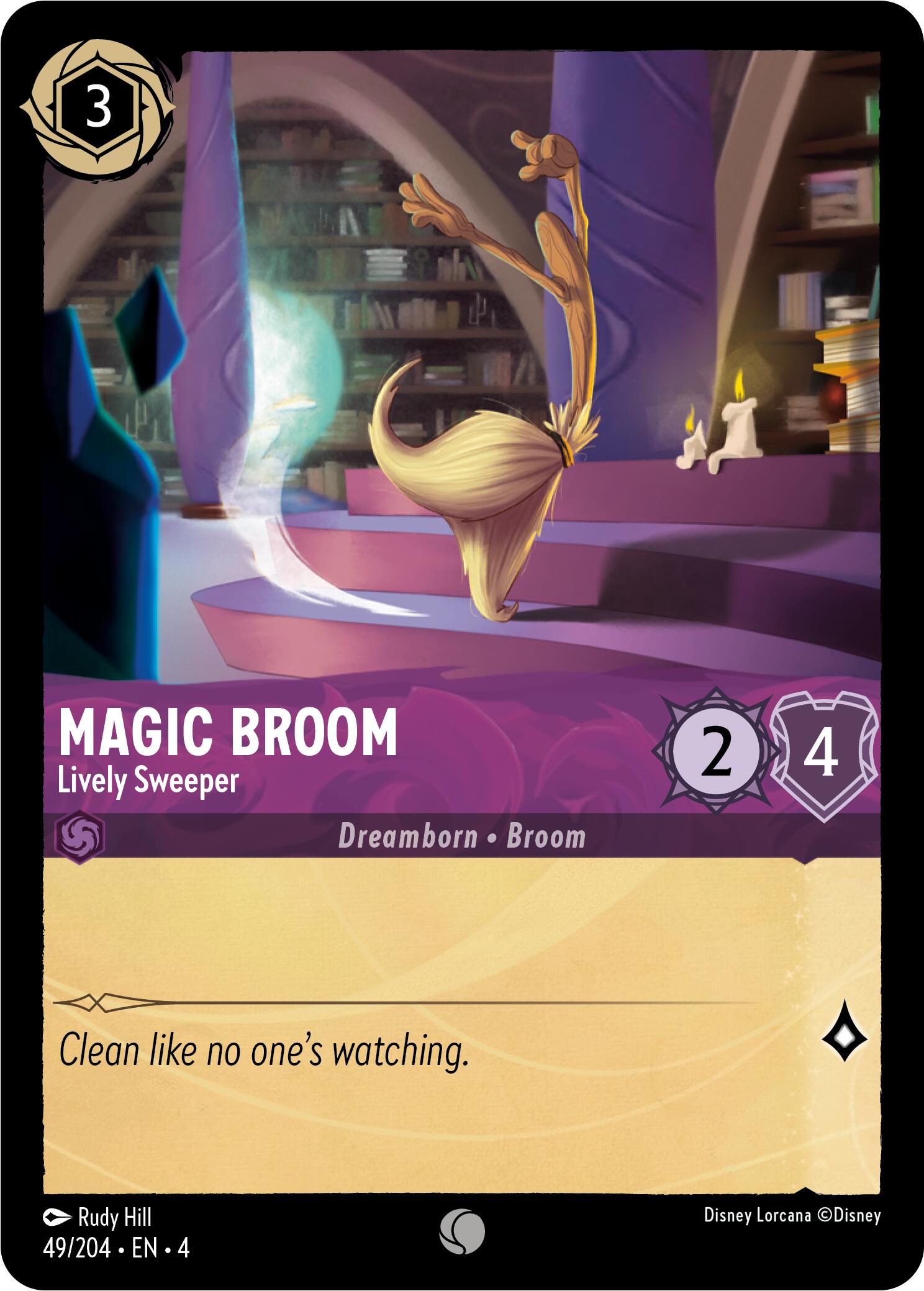 Magic Broom - Lively Sweeper (49/204) [Ursula's Return] | Total Play