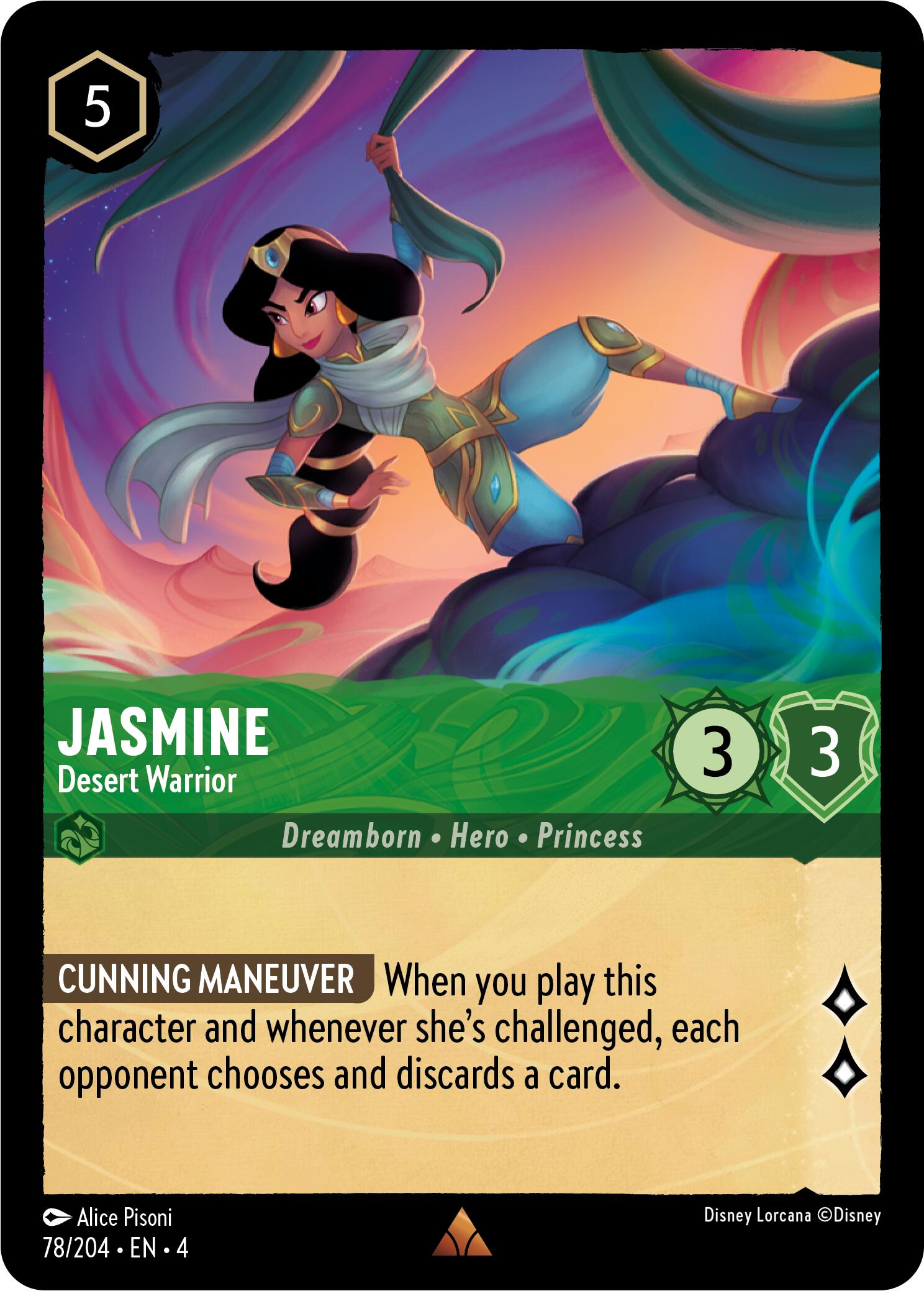 Jasmine - Desert Warrior (78/204) [Ursula's Return] | Total Play