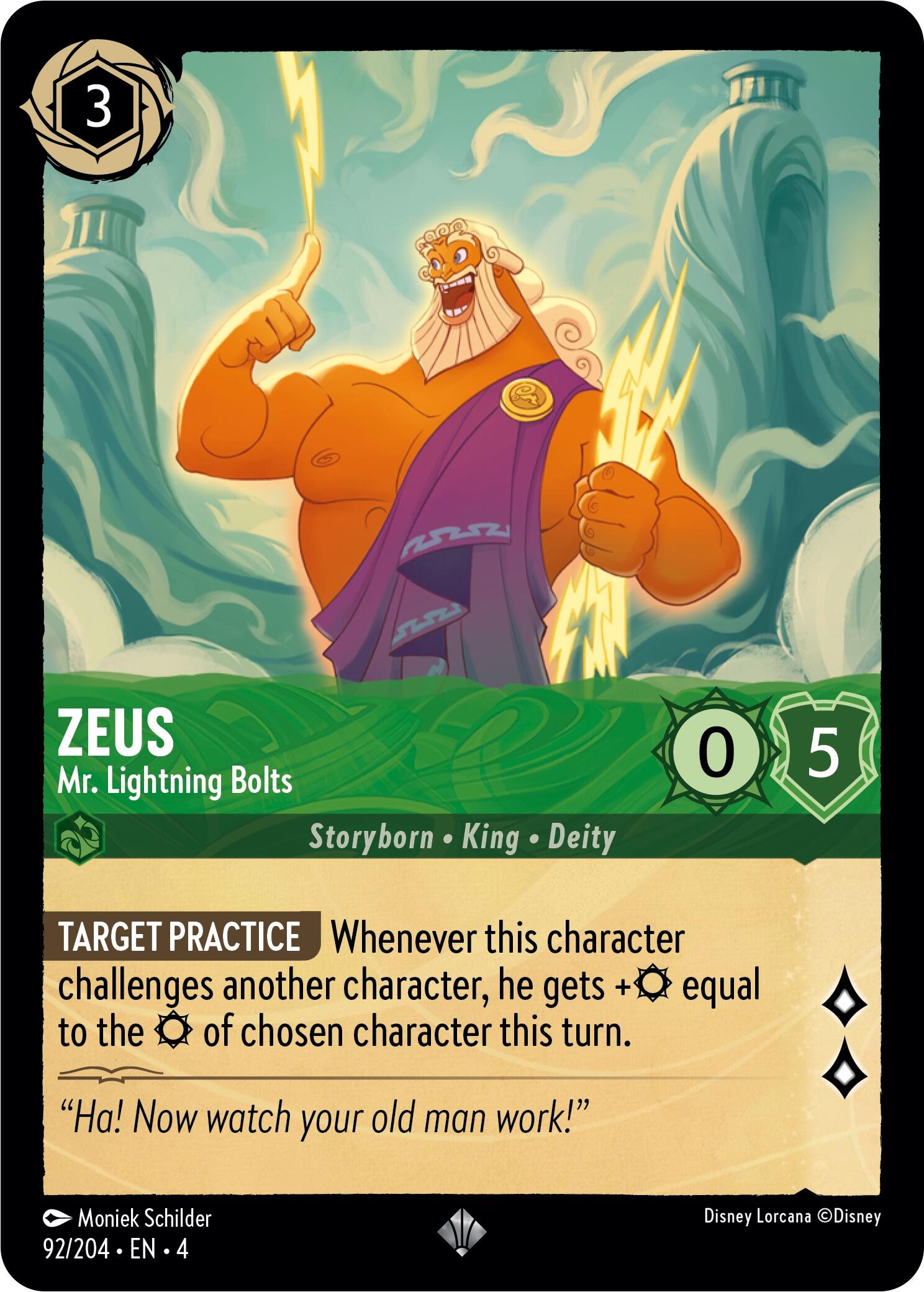 Zeus - Mr. Lightning Bolts (92/204) [Ursula's Return] | Total Play