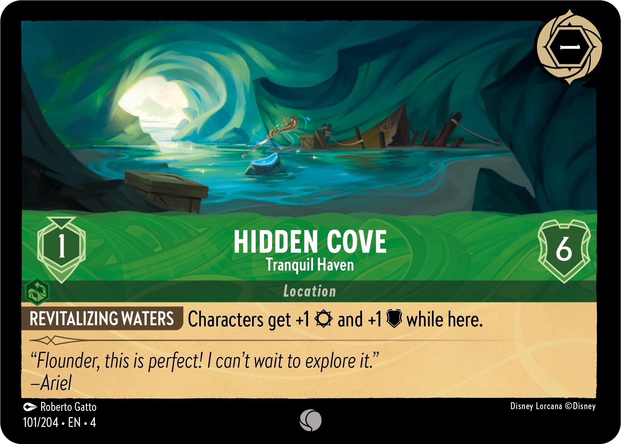 Hidden Cove - Tranquil Haven (101/204) [Ursula's Return] | Total Play