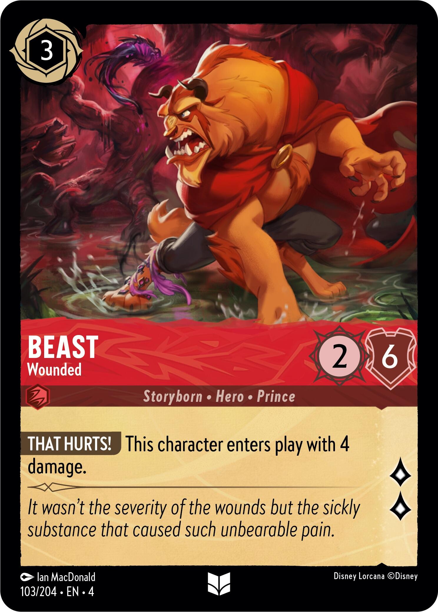 Beast - Wounded (103/204) [Ursula's Return] | Total Play