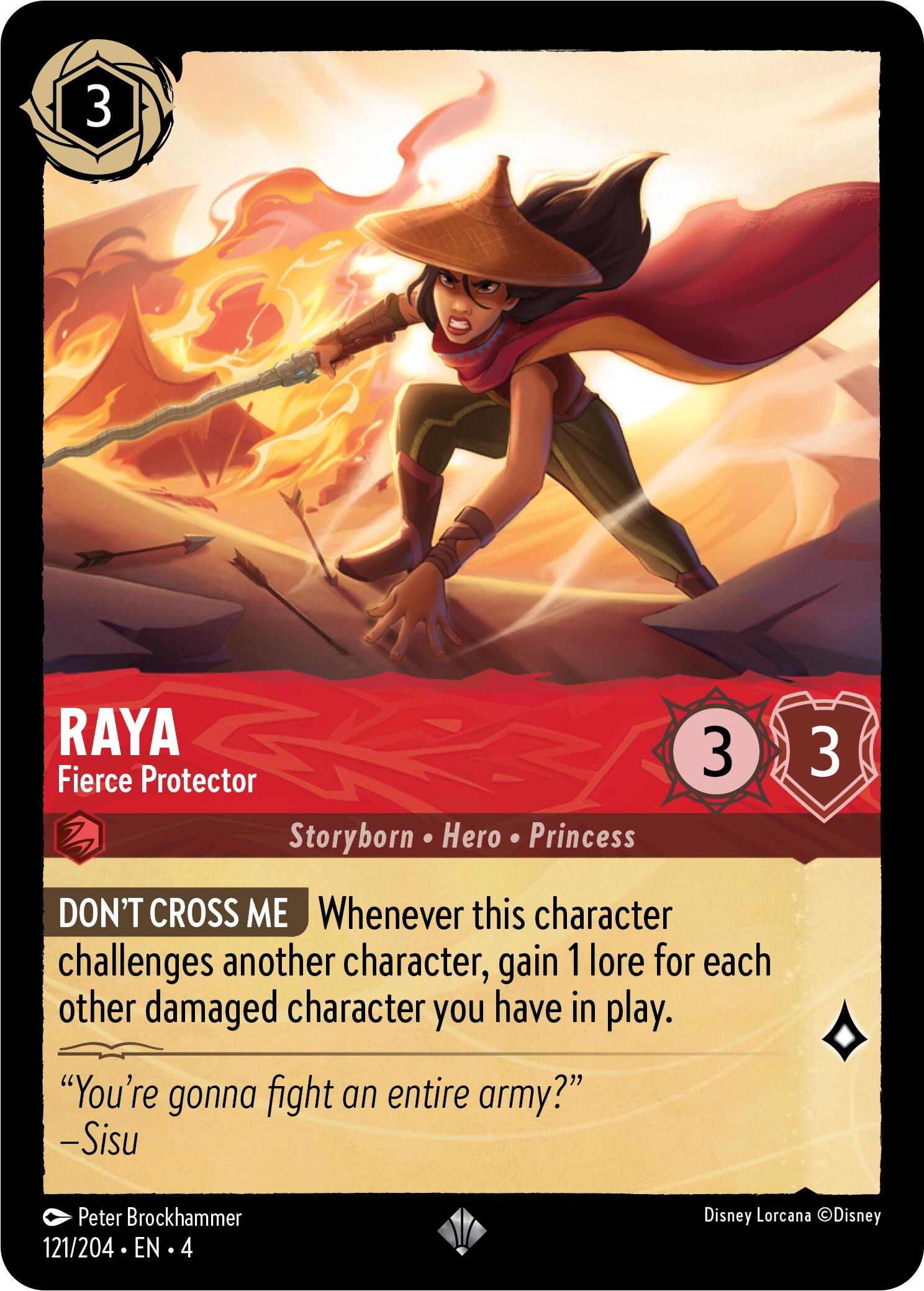 Raya - Fierce Protector (121/204) [Ursula's Return] | Total Play