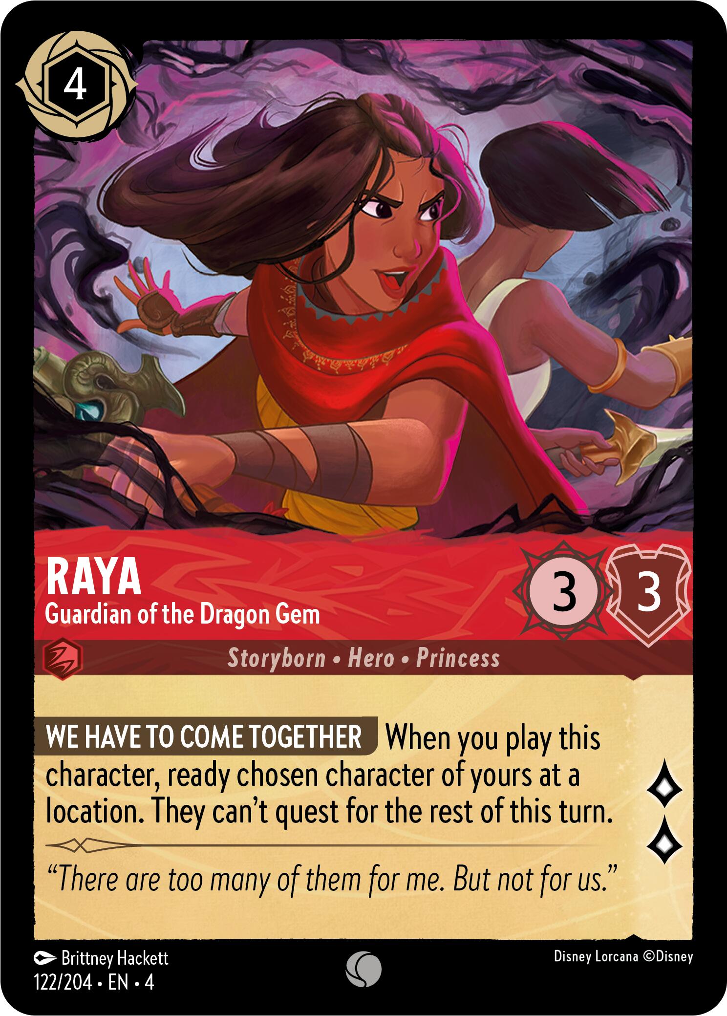 Raya - Guardian of the Dragon Gem (122/204) [Ursula's Return] | Total Play
