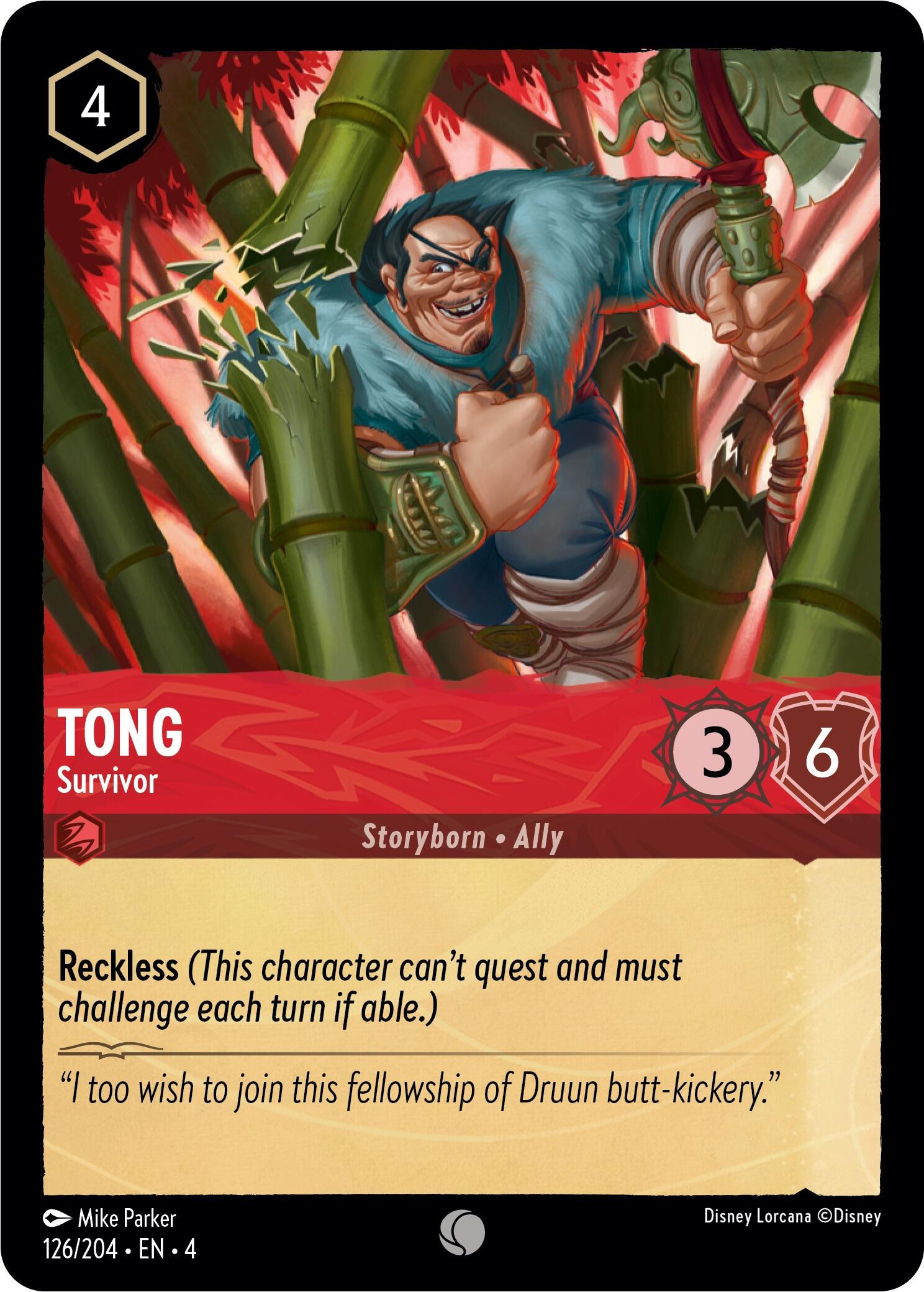 Tong - Survivor (126/204) [Ursula's Return] | Total Play