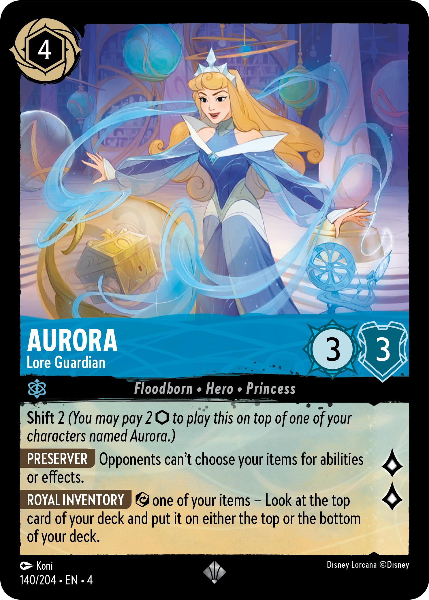 Aurora - Lore Guardian (140/204) [Ursula's Return] | Total Play